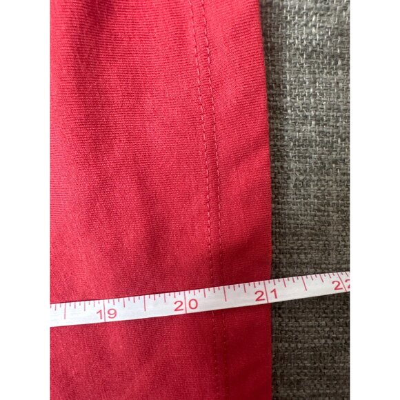 Mighty Fine Leopard Print Christmas Tree Red T Shirt Holiday Womens M - Picture 6 of 6